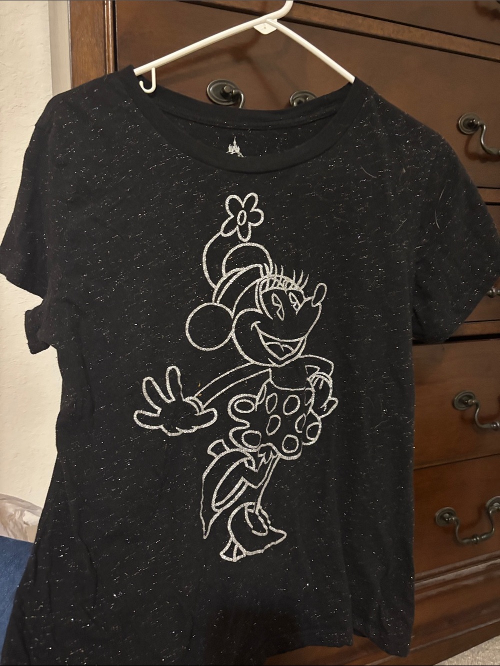 Women’s' Black Minnie Mouse Graphic Tee